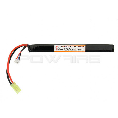 IPOWER batterie LIPO 7.4V 1200Mah 20C stick pour AK - Mini tamiya - 