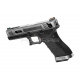 WE Custom 18C semi / full auto gaz GBB black & silver