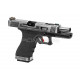 WE réplique de poing gaz Custom 18C semi / full auto noir & argent - 