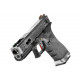 WE réplique de poing gaz Custom 18C semi / full auto noir & argent - 