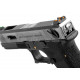 WE réplique de poing gaz Custom 18C semi / full auto noir & argent - 