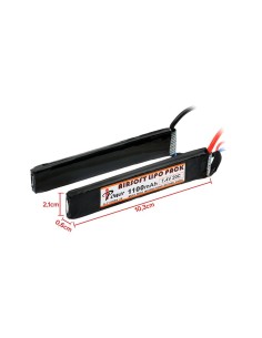 IPOWER 7.4v 1100mah 20C double stick lipo battery (dean) -  2