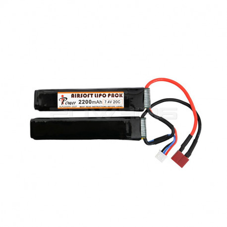 IPOWER 7.4v 2200mah double stick lipo battery (dean) - 