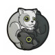 Patch velcro Black Dog - White Cat Yin & Yan - 