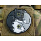 Black Cat - White Dog Yin & Yan Velcro patch - 