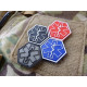 PARAMEDIC, ranger-green Hexagon Velcro patch - 