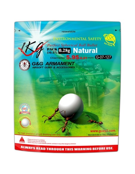 G&G Armament 0.28gr bio BBs (1kg) - 