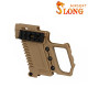 SLONG AIRSOFT Kit G-Kriss XI for Glock / Hi-capa - Brown - 