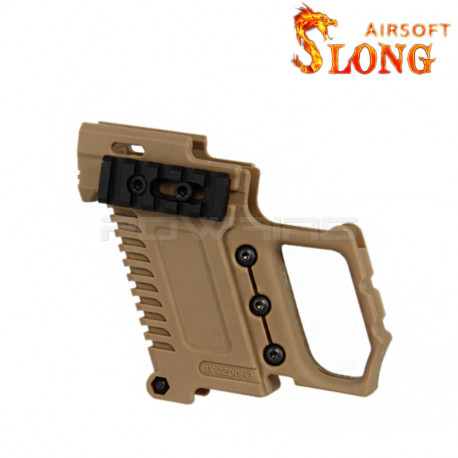 SLONG AIRSOFT Kit G-Kriss XI for Glock / Hi-capa - Brown - 