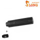 SLONG AIRSOFT Silencier 14mm CCW Short LINE + Adapter 11mm - 