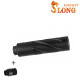SLONG AIRSOFT Silencier 14mm CCW Short SPINE + Adapter 11mm - 