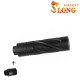 SLONG AIRSOFT Silencieux 14mm CCW Short SPINE + adaptateur 11mm - 