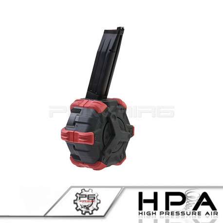 P6 AW custom chargeur HPA 350 billes rouge pour HI-CAPA - 