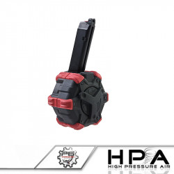 P6 AW custom 350rds HPA Magazine for Glock 17 GBB - Red - 