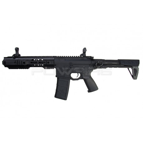 EMG Salient Arms GRY AR15 CQB AEG with PDW Stock - Black - 