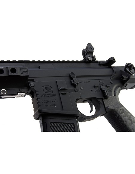 EMG Salient Arms GRY AR15 CQB AEG with PDW Stock - Black - 
