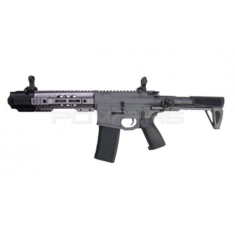 EMG Salient Arms GRY AR15 CQB AEG with PDW Stock - Grey - 