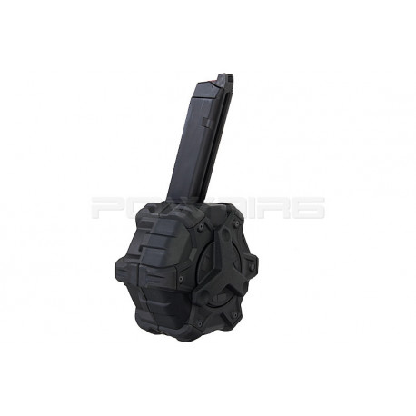 AW custom 350rds gaz Magazine for Glock 17 GBB - Black - 