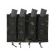 8FIELDS pouch molle pour 4 chargeurs MP5 MP7 MP9 & Kriss vector - Multicam Black - 