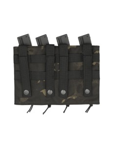 8FIELDS pouch molle pour 4 chargeurs MP5 MP7 MP9 & Kriss vector  - Multicam Black -  2