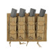 8FIELDS quad molle pouch for MP5 MP7 MP9 & Kriss vector Magazine - TAN