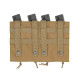 8FIELDS pouch molle pour 4 chargeurs MP5 MP7 MP9 & Kriss vector - TAN