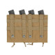 8FIELDS quad molle pouch for MP5 MP7 MP9 & Kriss vector Magazine - TAN - 