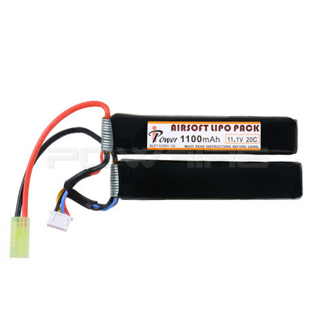 IPOWER 11.1v 1100mah double stick lipo battery (mini tamiya) - 