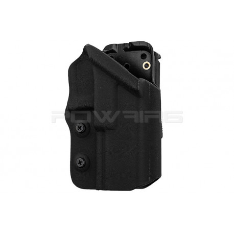 GK Tactical Holster Kydex 0305 pour Glock 17 / 18C / 19 - Noir - 