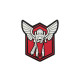 Archangel SAINT MICHAEL SHIELD red Velcro patch - 