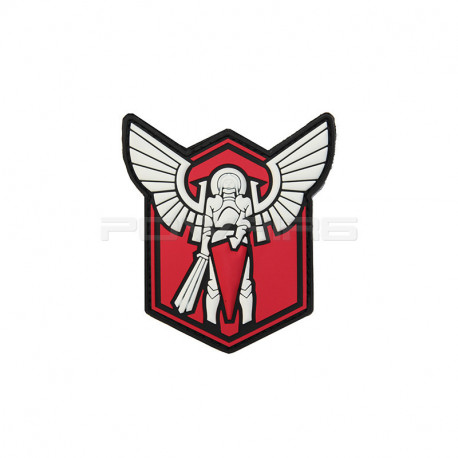 Patch Velcro Archangel SAINT MICHAEL SHIELD red - 