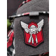 Archangel SAINT MICHAEL SHIELD red Velcro patch - 