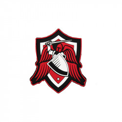 Archangel SAINT MICHAEL STRIKE SHIELD, red Velcro patch