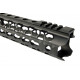 Kublai ODIN style Keymod 12.5inch RIS for M4 AEG - Black - 