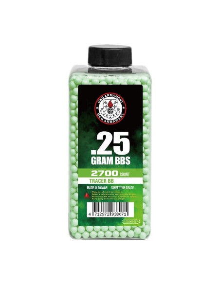 G&G billes tracer vert 0.25gr pot de 2700 - 