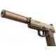 Tokyo Marui Silencieux FDE pour Tokyo Marui FNX-45 / HK45 (16mm CW) - 