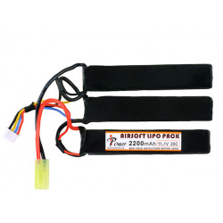 IPOWER batterie LIPO 11.1V 2200Mah triple stick (mini tamiya) - 