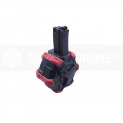 AW custom 350rds gaz Magazine for MP5 Apache - red