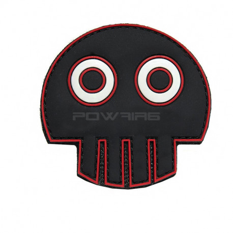 Big Eye Skull Velcro patch, Black - 