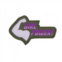 Girl Power, Pink Velcro Patch - 