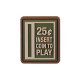 Insert Coin to play, Green Velcro patch