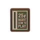 Insert Coin to play, Green Velcro patch - 