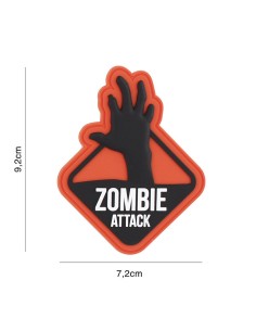 Zombie Attack Two, Orange Velcro patch -  2