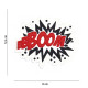 BOOM, Red Velcro patch - 