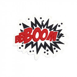 Patch BOOM, red - 