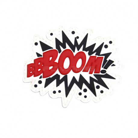 BOOM, Red Velcro patch - 