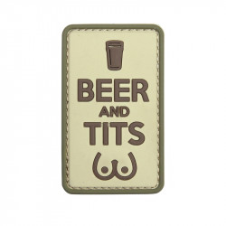 Beer And Tits - Velcro patch