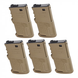 ARES Amoeba 120rds Short Magazine for M4 AEG 5 pack - DE - 