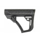 BELL DD style retractable Stock for M4 AEG - Black - 