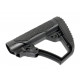 BELL DD style retractable Stock for M4 AEG - Black - 